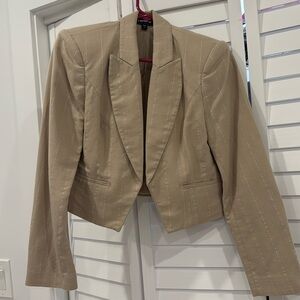 Express tan cropped blazer